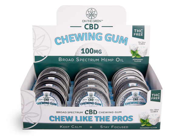 12 Pack Chewing Gum Counter Display - Peppermint