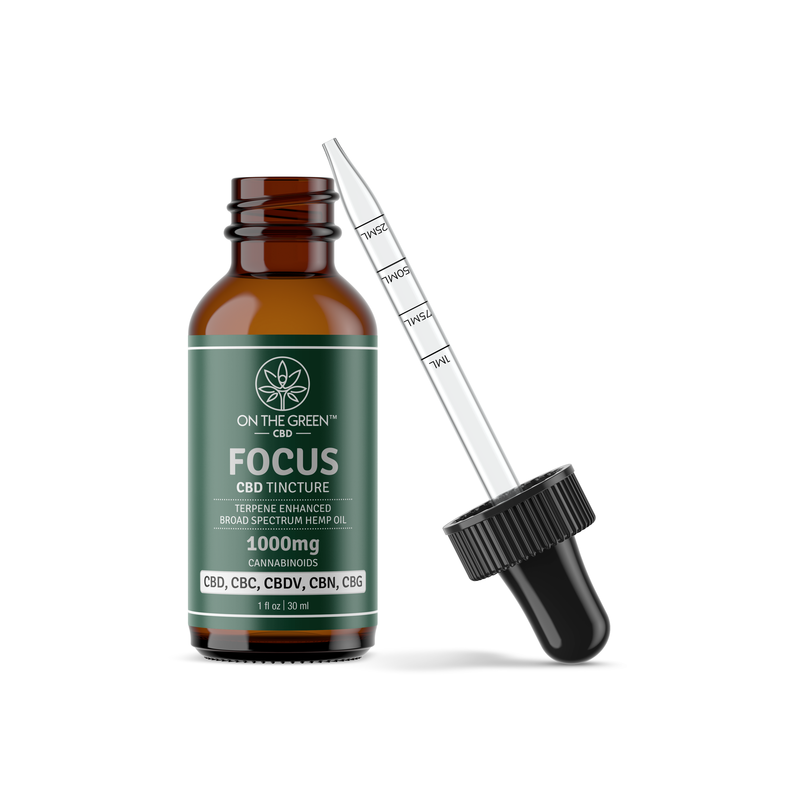 1000mg CBD Broad Spectrum (FOCUS) Tincture. 1oz