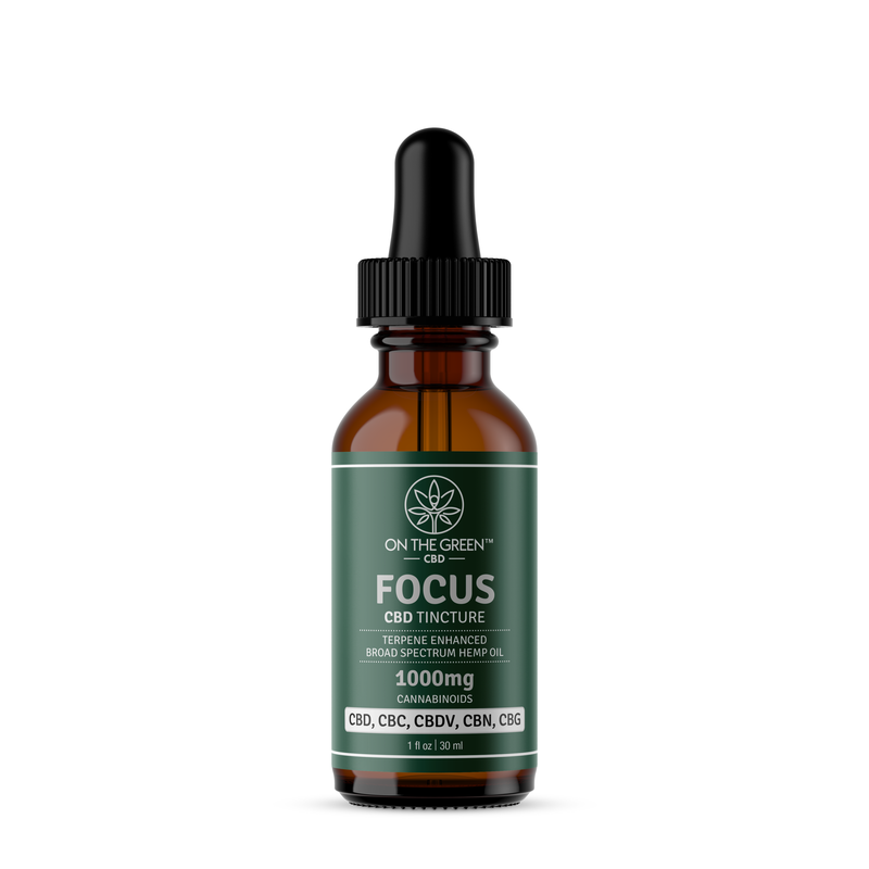 1000mg CBD Broad Spectrum (FOCUS) Tincture. 1oz